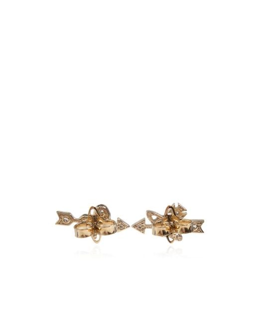 Vivienne Westwood White Kiri Earrings
