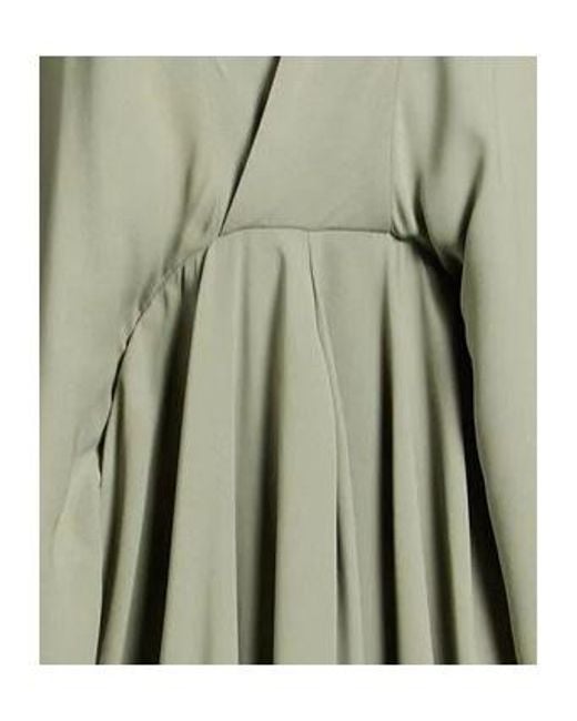 Rick Owens Green Solid Color Dress