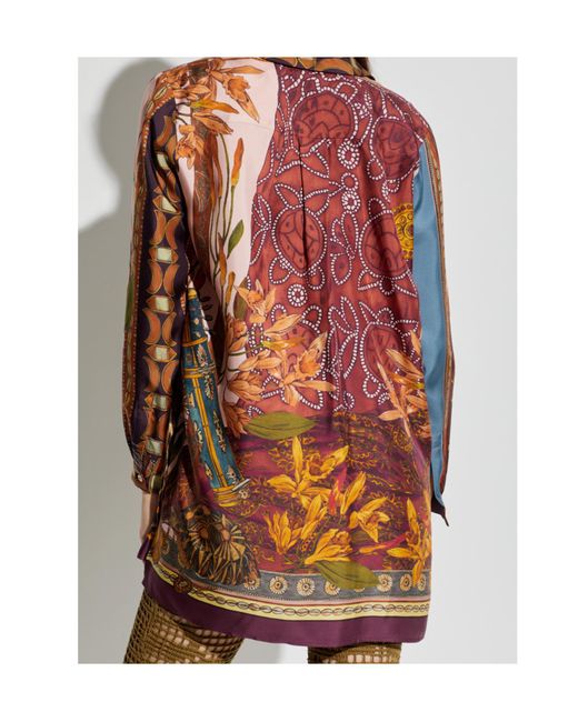 Etro Multicolor Placed Print Long Shirt