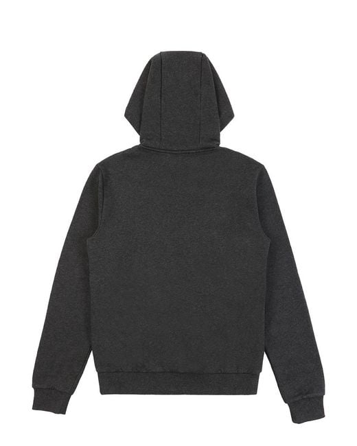 EA7 Black Logo Hooded Sweater for men