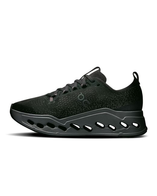 On Shoes Black Lace-Up Sneakers
