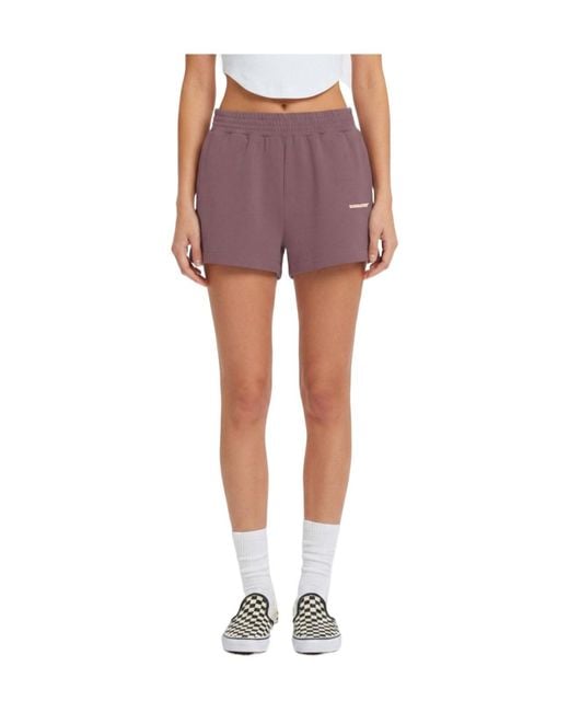 Barrow Purple Elasticated Shorts