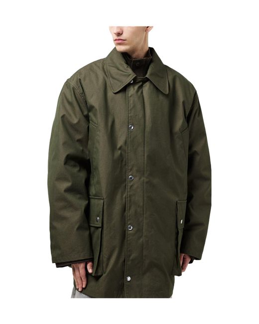 Our Legacy Green Mid-Length Jacket for men
