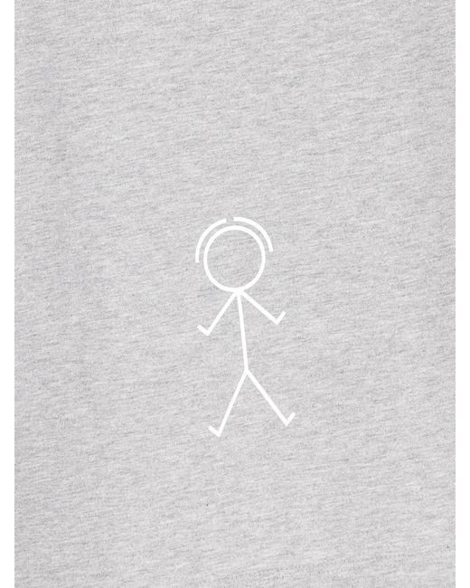 Thom Browne White Mr. Thom Logo-Print T-Shirt for men