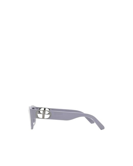 Dior White Full-Rim Sunglasses