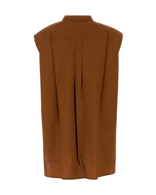 Soeur Brown Colette Sleeveless Long Top