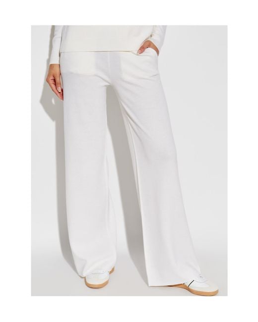 Max Mara White Zigote Wide-Leg Trousers