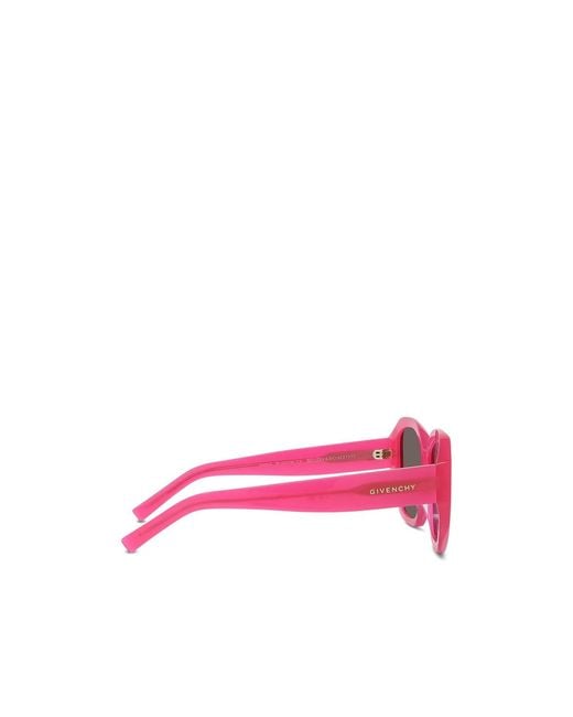 Givenchy Pink Eyewear Square Frame Sunglasses