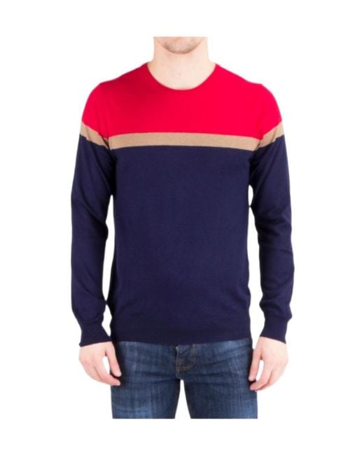 Iceberg Blue Round-Neck Pullover for men