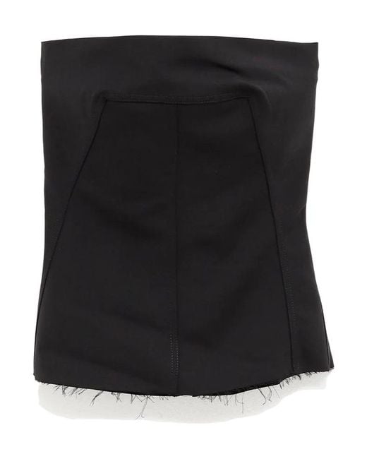 Rick Owens Black Top Bustier Noir