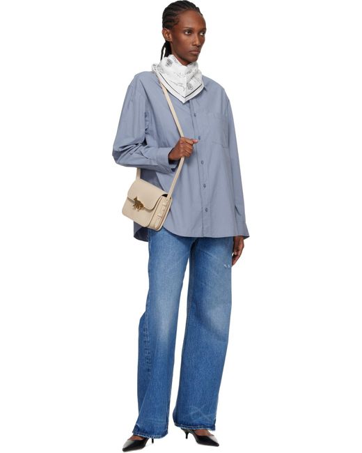 Maison Kitsuné Natural Logo Shoulder Bag