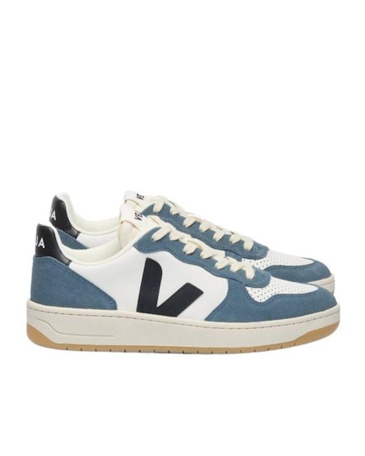 Veja Blue V-10 Low-Top Sneakers