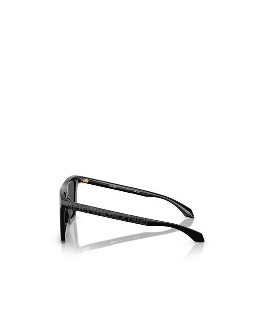 Versace Black Greca Square-Frame Sunglasses for men