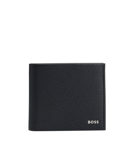 Boss Blue Grained Leather Wallet for men