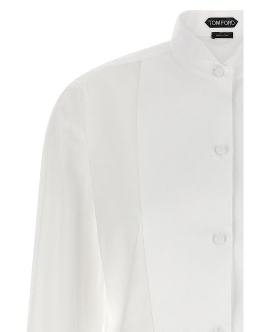 Tom Ford White Tuxedo Shirt