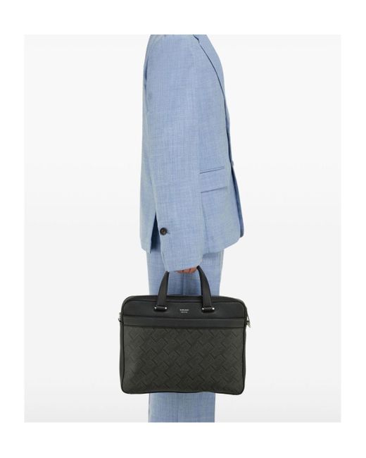 Ferragamo Black Ferragamo Eyewear Monogram Briefcase for men