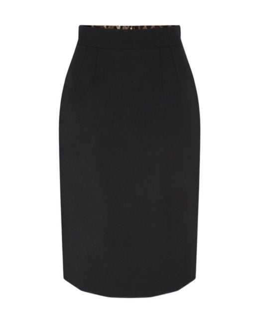Dolce & Gabbana Black Straight Skirt