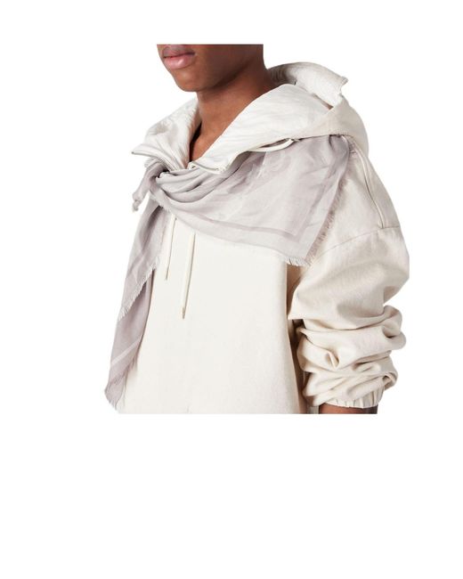 Emporio Armani Pink Quarter Zip Hooded Jacket for men