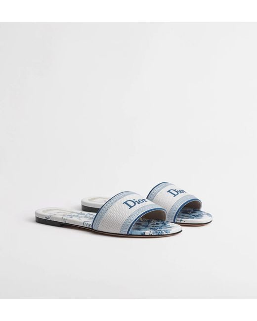 Dior White Dway Slide