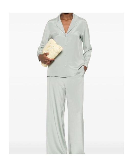 Max Mara White Collared Long-Sleeved Shirt