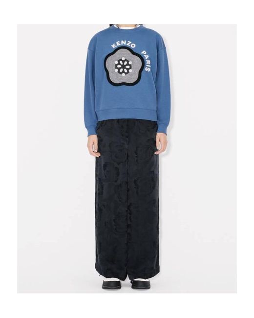 KENZO Blue Pop' Embroidered Sweatshirt