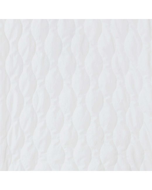 Save The Duck White Quilted-Pattern Jacket