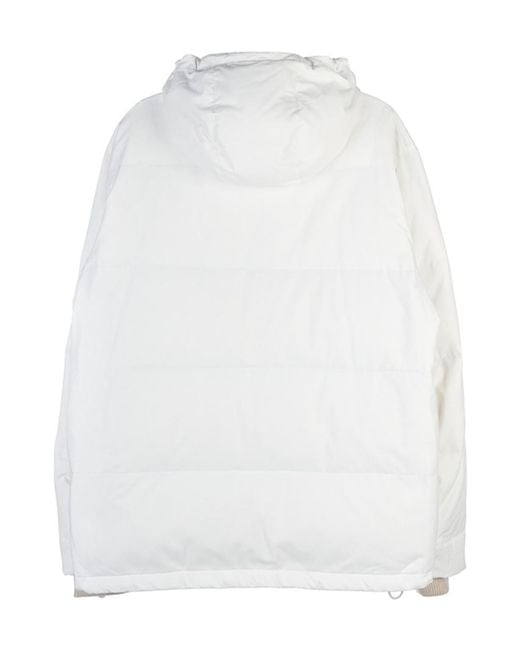 Brunello Cucinelli White Long-Sleeved Cotton Clothes for men
