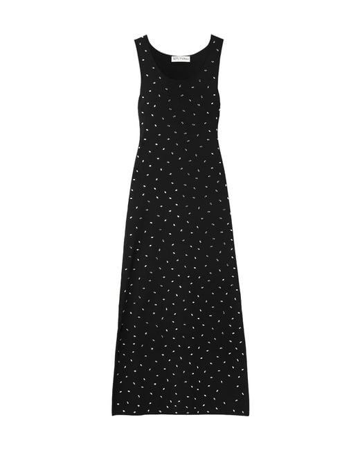 Altuzarra Black Geordie Crystal-Embellished Jersey Midi Dress