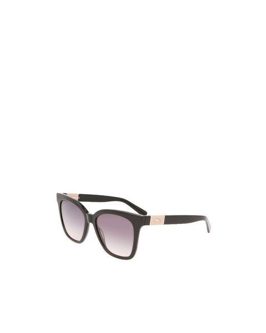 Longchamp Metallic Square Frame Sunglasses