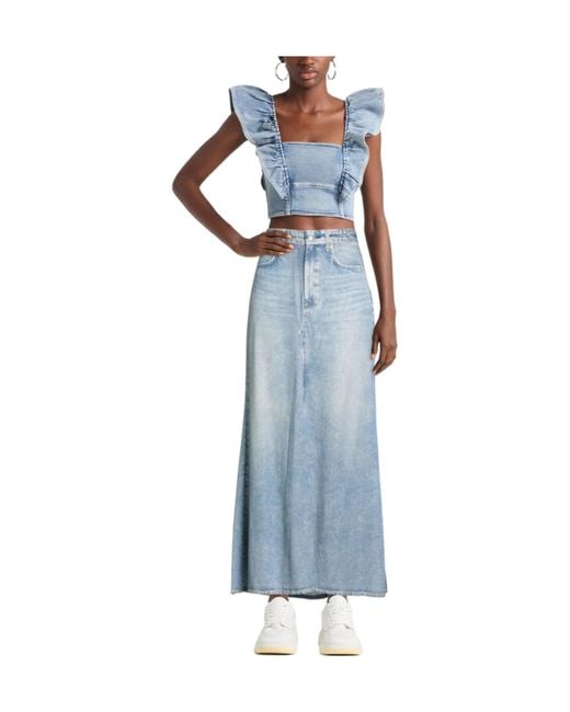 Rag & Bone Blue Denim Style Skirt