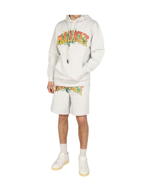 Market White Logo Hoodie Sweater for men