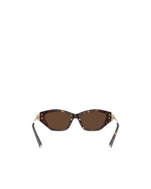 Tiffany & Co White Cat-Eye Frame Sunglasses