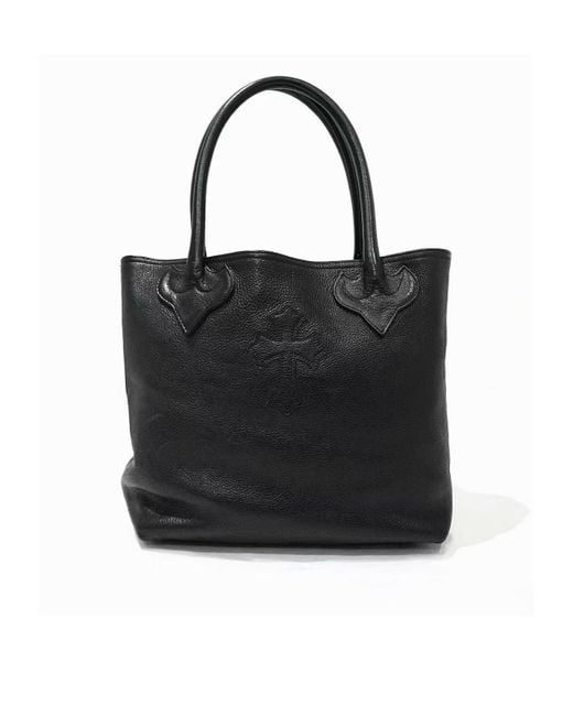 Chrome Hearts Black Top Handle Tote Bag for men