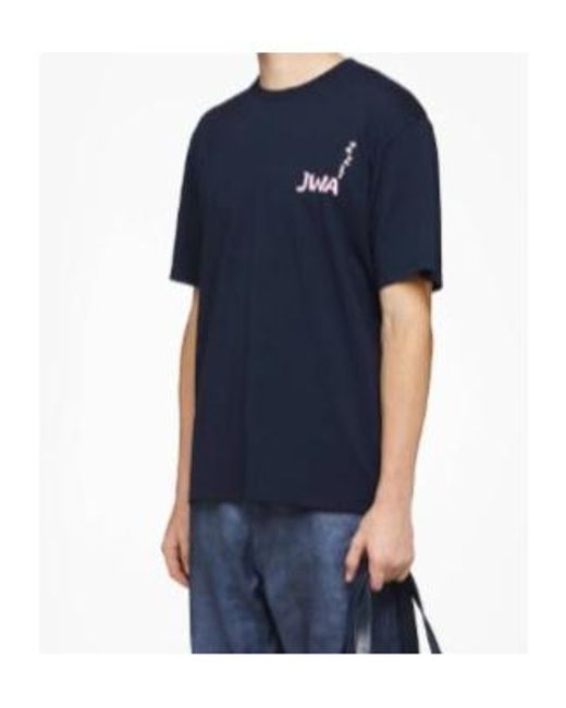 J.W. Anderson Blue Jw Anderson Jwa Back Print T-Shirt for men