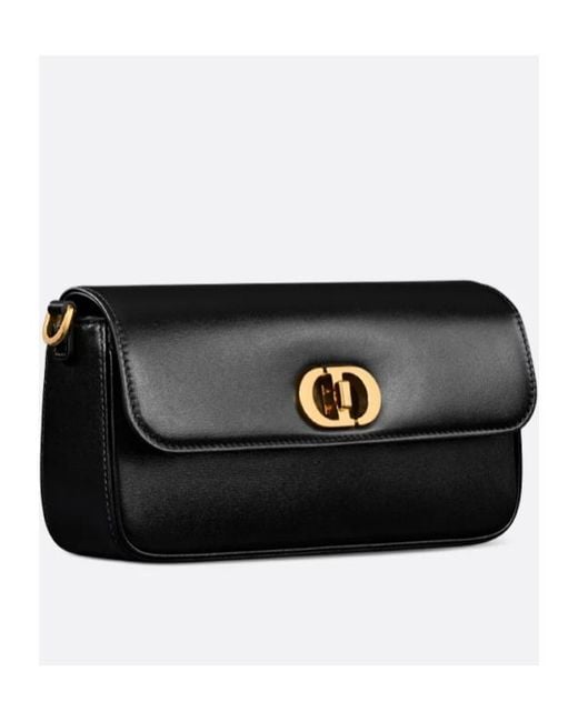 Dior Black 30 Montaigne Avenue East-West Double Carry Mini Bag