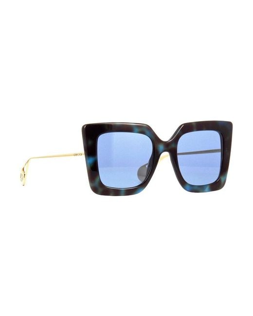 Gucci Blue Square Sunglasses