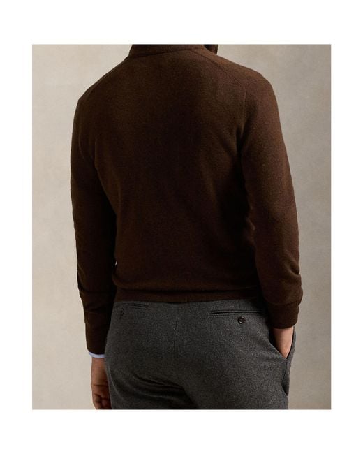 Polo Ralph Lauren Brown Half-Zip Knitted Pullover for men