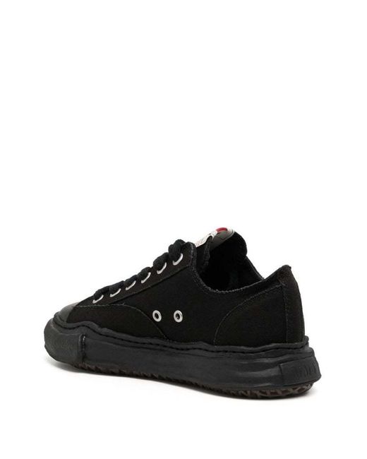 Maison Mihara Yasuhiro Black Low-Top Canvas Trainers for men