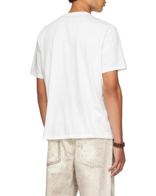 Our Legacy White New Box Crewneck Jersey T-Shirt for men
