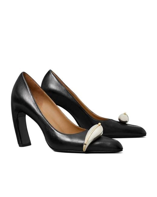 Tory Burch Black 90Mm Pierced Xl Pumps