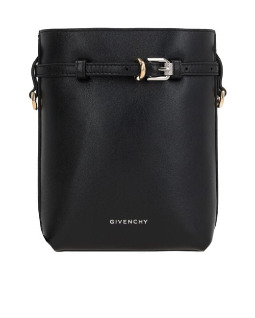 Givenchy Black Buckle Detailed Crossbody Bag