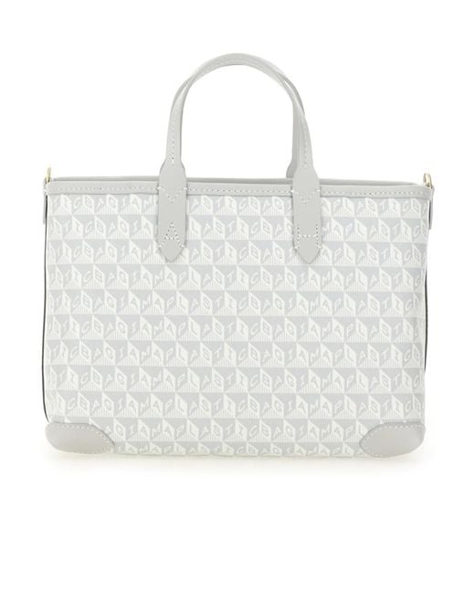 Anya Hindmarch White I Am A Plastic Bag Wink Tote Bag Xs