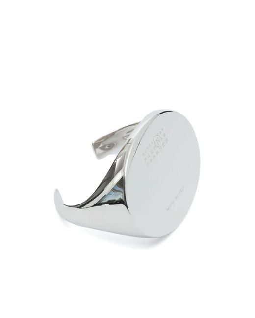 MM6 by Maison Margiela White Numeric Cuff Bracelet