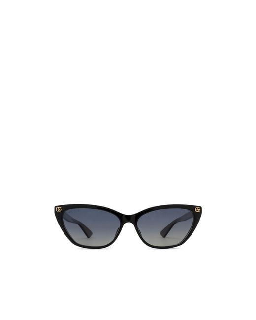 Gucci Blue Eyewear Cat-Eye Frame Sunglasses