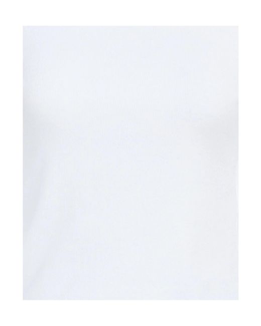 Rag & Bone White Plain Colour Basic T-Shirts