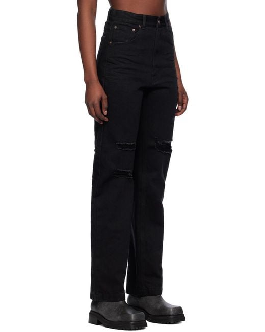 we11done Black Belt-Loop Jeans