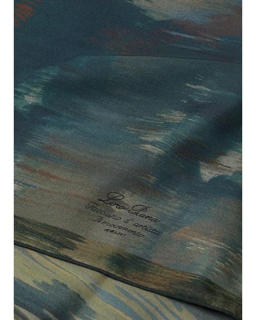Loro Piana Green Taccuino D'Artista: Il Movimento Scarf