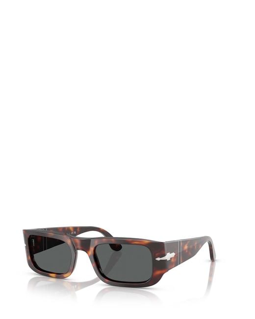 Persol Gray Rectangular Frame Sunglasses for men