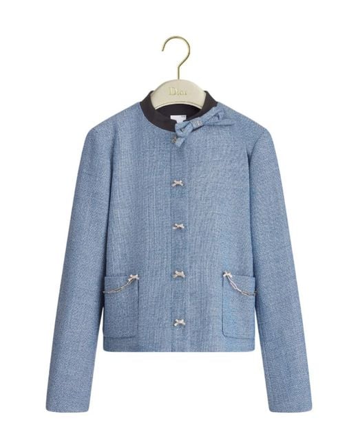 Dior Blue Cropped Jacket