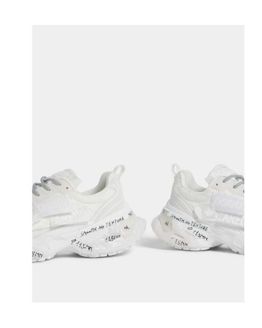 DSquared² White Faster Sneakers for men